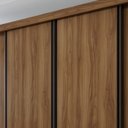 Ver imagem 6 de Guarda Roupa Casal Premium Liv 4 Portas de Correr e 4 Gavetas 279,3cm Yescasa Marrom/Carvalho