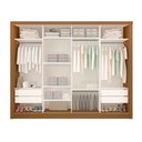 Ver imagem 3 de Guarda Roupa Casal Premium Liv 279,3cm 4 Portas 4 Gavetas Espresso Móveis