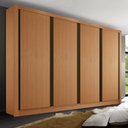 Ver imagem 1 de Guarda Roupa Casal Premium Liv 279,3cm 4 Portas 4 Gavetas Espresso Móveis