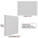 Ver imagem 2 de Cabeceira para Cama Box King 213cm Almeria Bouclé Suave Bege - Sallar Home