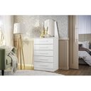 Ver imagem 1 de Cômoda com Espelho 5 Gavetas Veneza