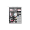 Ver imagem 4 de Quarto Infantil Bebê Pérola Cômoda e Guarda Roupa Cinza
