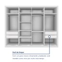 Ver imagem 7 de Guarda Roupa Casal Premium Zara 279,3cm com Espelho 4 Portas 4 Gavetas Espresso Móveis    