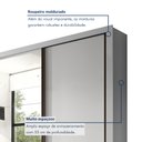 Ver imagem 2 de Guarda Roupa Casal Premium Zara 279,3cm com Espelho 4 Portas 4 Gavetas Espresso Móveis    