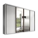 Ver imagem 2 de Guarda Roupa Casal Premium Zara 279,3cm com Espelho 4 Portas 4 Gavetas Yescasa Branco