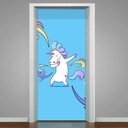 Ver imagem 1 de Adesivo para Porta Unicórnio Dançando- 63X210Cm