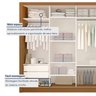 Guarda Roupa Casal Premium Zara 279,3cm com Espelho 4 Portas 4 Gavetas Espresso Móveis     - 6