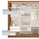 Ver imagem 6 de Guarda Roupa Casal Premium Zara 279,3cm com Espelho 4 Portas 4 Gavetas Espresso Móveis