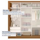 Ver imagem 7 de Guarda Roupa Casal Premium Zara 279,3cm com Espelho 4 Portas 4 Gavetas Yescasa