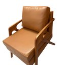 Ver imagem 1 de Poltrona Mona Luxo Madeira Maciça Castellar Móbile Corino Caramelo