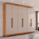 Ver imagem 1 de Guarda-roupa Casal 6 Portas 6 Gavetas Órion Premium com Pés 100% MDF