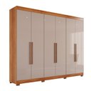 Ver imagem 3 de Guarda-roupa Casal 6 Portas 6 Gavetas Órion Premium com Pés 100% MDF