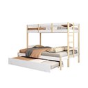 Ver imagem 2 de Treliche Juvenil Solteiro e Casal Family Soft Madeira e MDF Casatema MadeiraOriginals Branco/Marrom