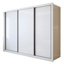 Ver imagem 3 de Guarda Roupa Casal Premium Liv 3 Portas de Correr e 6 Gavetas 242cm Yescasa