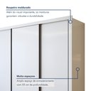 Ver imagem 7 de Guarda Roupa Casal Premium Liv 3 Portas de Correr e 6 Gavetas 242cm Yescasa Branco