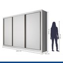 Ver imagem 6 de Guarda Roupa Casal Premium Liv 3 Portas 6 Gavetas Espresso Móveis