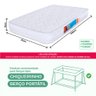 Kit Colchão Mini Berço Desmontável Chiqueirinho Cercadinho + Lençol Hipoalergênico Bf Colchões - 2