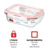 Kit Potes De Vidro Herméticos 2 Peças Retangular 1050ml - 2