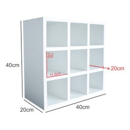 Nicho Multiuso com 9 Divisões para Toalhas Decorativo em Mdf Branco Cód.809 - 3