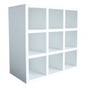 Ver imagem 1 de Nicho Multiuso com 9 Divisões para Toalhas Decorativo em Mdf Branco Cód.809