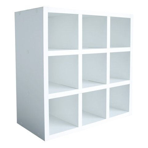 Nicho Multiuso com 9 Divisões para Toalhas Decorativo em Mdf Branco Cód.809