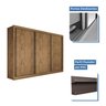 Guarda Roupa Casal Premium Liv 242cm 3 Portas 6 Gavetas Espresso Móveis - 3