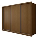 Ver imagem 3 de Guarda Roupa Casal Premium Liv 3 Portas de Correr e 6 Gavetas 242cm Yescasa Marrom/Freijó