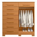 Ver imagem 7 de Cômoda para Quarto 8 Gavetas e 2 Portas Verona Marrom/Cinamomo