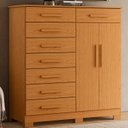 Ver imagem 1 de Cômoda para Quarto 8 Gavetas e 2 Portas Verona Marrom/Cinamomo