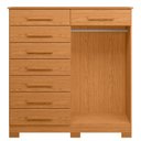 Ver imagem 4 de Cômoda para Quarto 8 Gavetas e 2 Portas Verona Marrom/Cinamomo
