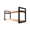 Ver imagem 1 de Prateleira Suspensa Estilo Industrial 100% Mdf Aço 35x25x70