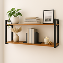 Ver imagem 2 de Prateleira Suspensa Estilo Industrial 100% Mdf Aço 35x25x70