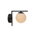 Ver imagem 1 de Arandela Perola Aço/vidro 1x G-45 Preto - Avant Arandelas