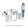 Conjunto Sala de Jantar 1 Mesa 135cm 2 Bancos Primor - 3