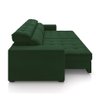 Sofá Decorativo Hugo 2 Lugares 208cm Reclinável e Retrátil Veludo Verde G45 - Gran Belo - 7