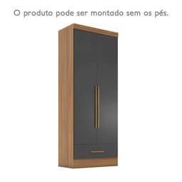 Quarto Modulado Casal Completo 4 Peças 5 Portas 4 Gavetas com Maleiro Smart Plus - 17