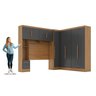 Quarto Modulado Casal Completo 100% MDF 4 Peças 5 Portas 4 Gavetas com Maleiro Smart Plus - 4