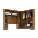 Ver imagem 7 de Quarto Modulado Casal Completo 4 Peças 5 Portas 4 Gavetas com Maleiro Smart Plus Yescasa Bege/Cinamomo/Chumbo