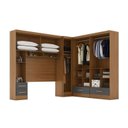 Ver imagem 5 de Quarto Modulado Casal Completo 4 Peças 5 Portas 4 Gavetas com Maleiro Smart Plus Yescasa Bege/Cinamomo/Chumbo