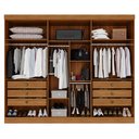 Ver imagem 4 de Guarda-roupa Casal 6 Portas 6 Gavetas Órion Premium 100% MDF