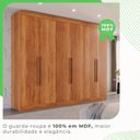 Ver mais imagens de Guarda-roupa Casal 6 Portas 6 Gavetas Órion Premium