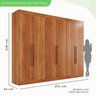 Guarda-roupa Casal 6 Portas 6 Gavetas Órion Premium - 5