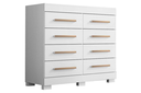 Ver imagem 2 de Comoda Nalu 08 Gavetas 100% Mdf - Branco - Acp