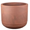 Ver imagem 1 de Vaso Match 35 com Prato (16l) Cor Aço Corten Japi