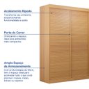 Ver imagem 4 de Guarda-Roupa Samambaia 2 Portas Ripado CabeCasa MadeiraOriginals