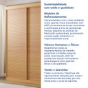 Ver mais imagens de Guarda-Roupa Samambaia 2 Portas Ripado CabeCasa MadeiraOriginals Carvalho