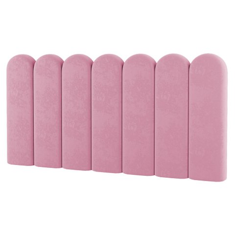 Painel Cabeceira Cama Box Casal Queen Size Lana 160cm Suede Rosa - Desk Design