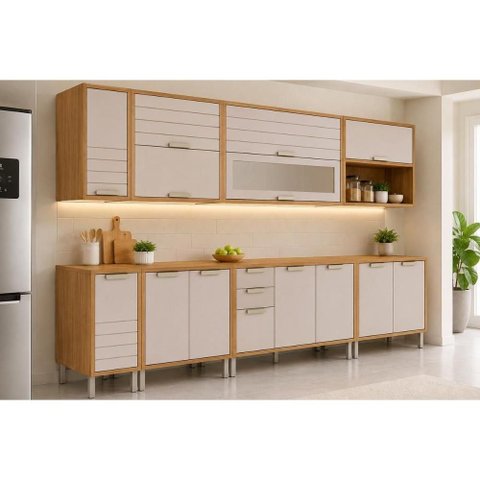Kit Modulado 8 Peças Eloise CZ598 Cinamomo/Off White MGM