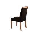Ver imagem 5 de Kit 6 Cadeiras Decorativas Sala de Jantar Luxo Sueli Facto Marrom - Mozzelar