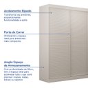 Ver imagem 4 de Guarda-Roupa Samambaia 2 Portas Ripado CabeCasa MadeiraOriginals